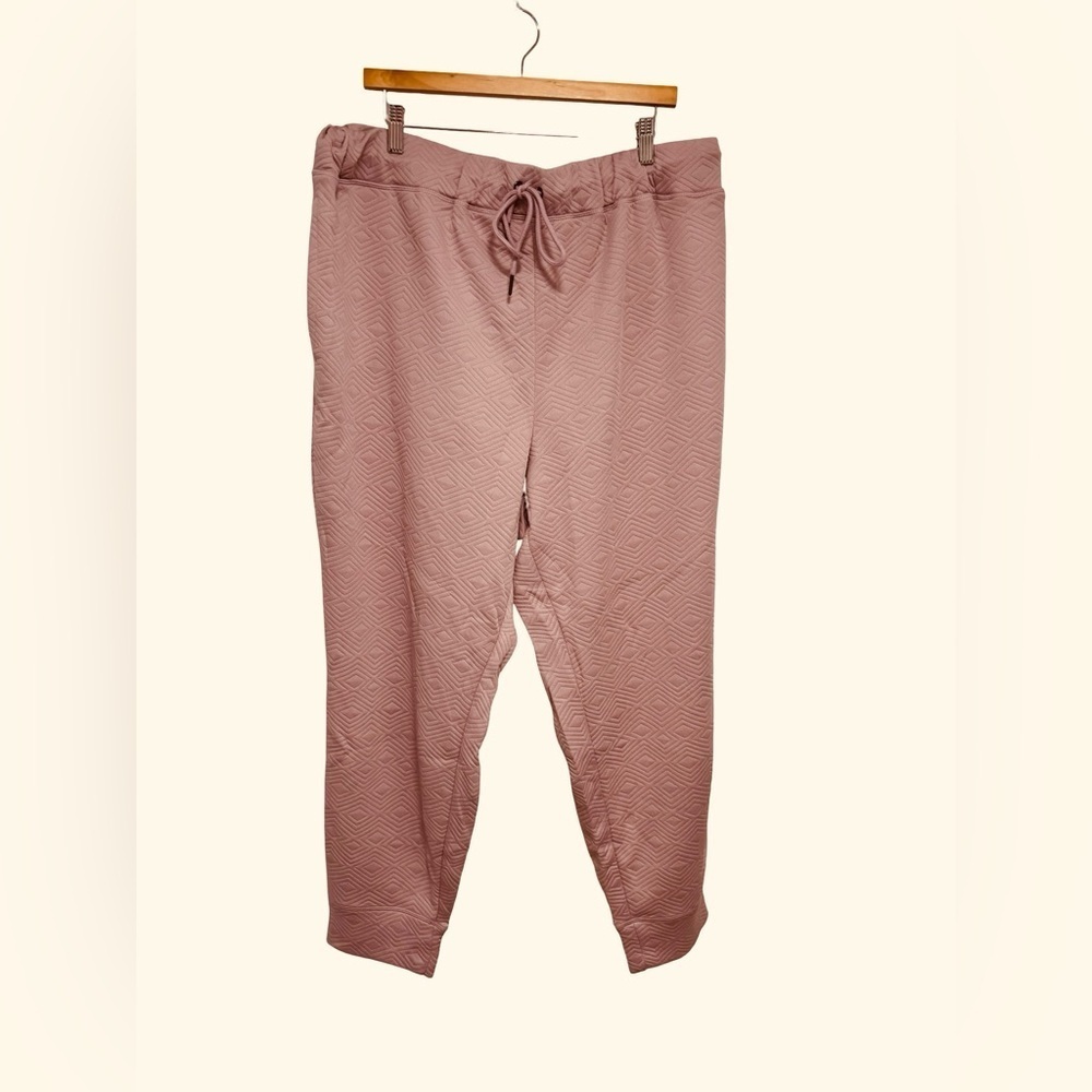 Nine West Pink Textured Joggers
